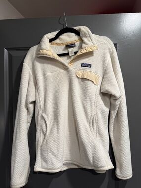 Patagonia Cream-Trim Sherpa Fleece Pullover